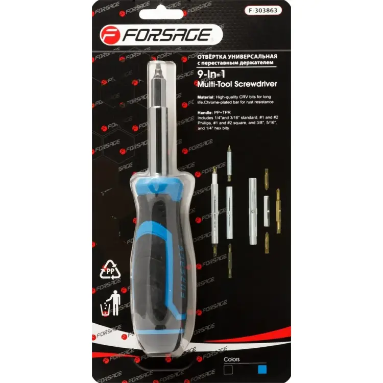Универсальная переставная отвертка Forsage 16834 F-303863 Универсальная переставная отвертка Forsage 16834 F-303863