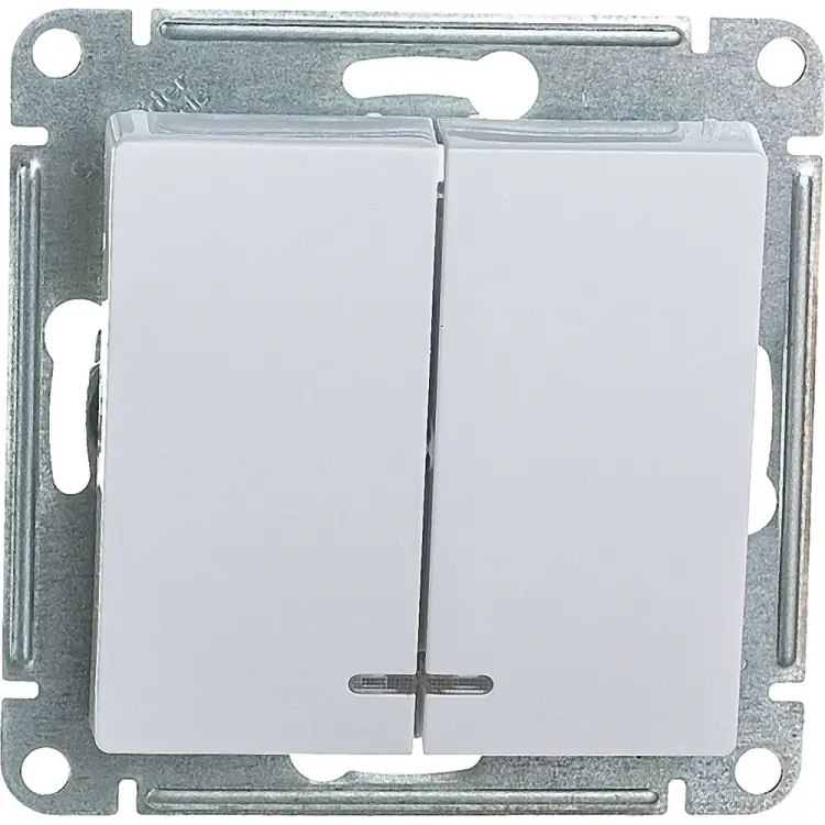 Двухклавишный выключатель Systeme Electric ATLAS DESIGN ATN000153