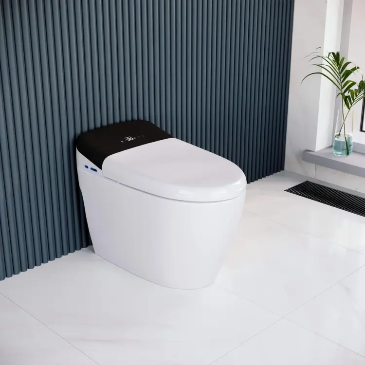 Умный напольный унитаз RGW SW-30 белый, с мануальным управлением, горизонтальный выпуск 63420130-01