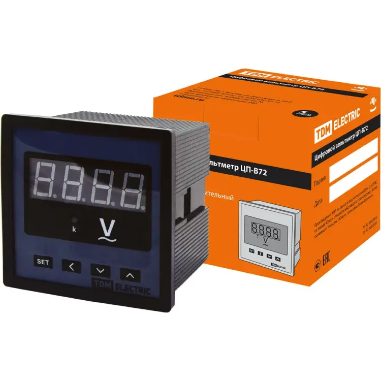 Цифровой вольтметр TDM ЦП-В72 SQ1102-0525