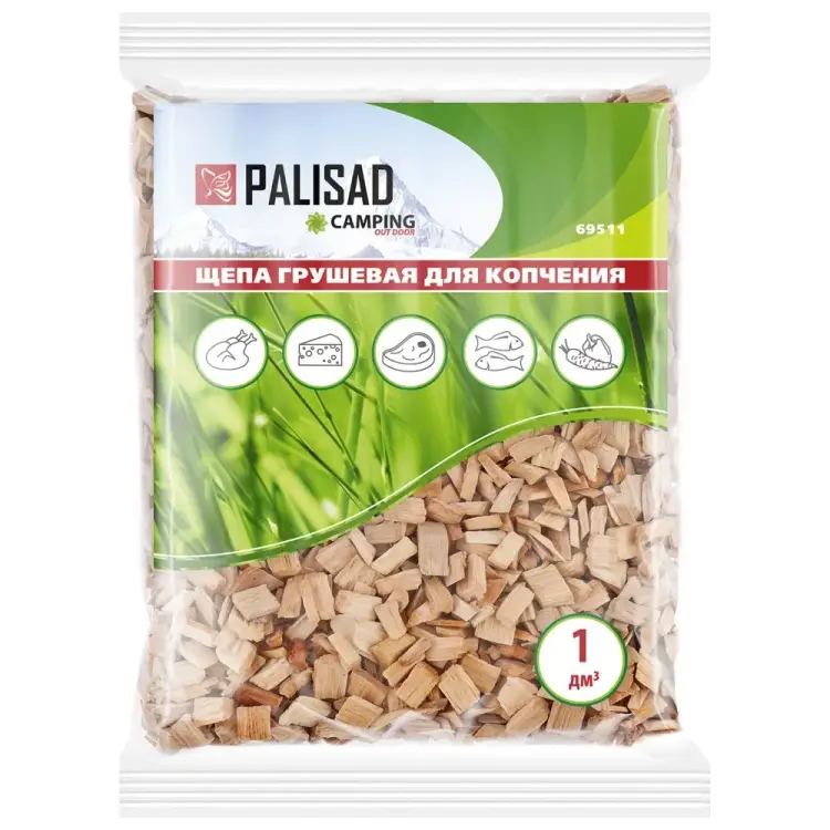 Грушевая щепа для копчения PALISAD Camping 69511 Грушевая щепа для копчения PALISAD Camping 69511