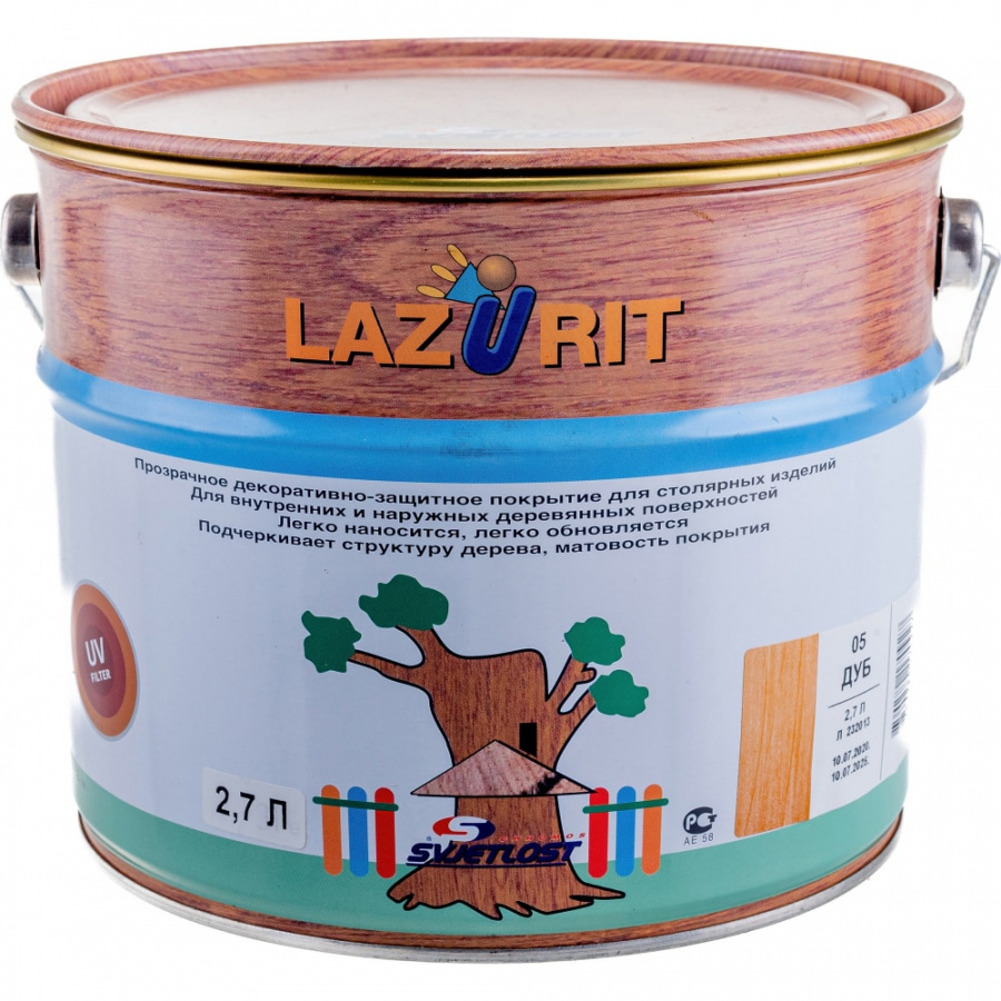Декоративное покрытие для дерева Goodhim Lazurit