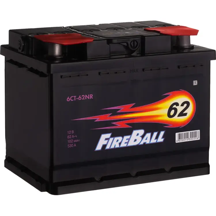 Аккумулятор FIRE BALL 6ст 62 NR 530 А CCA 562108020