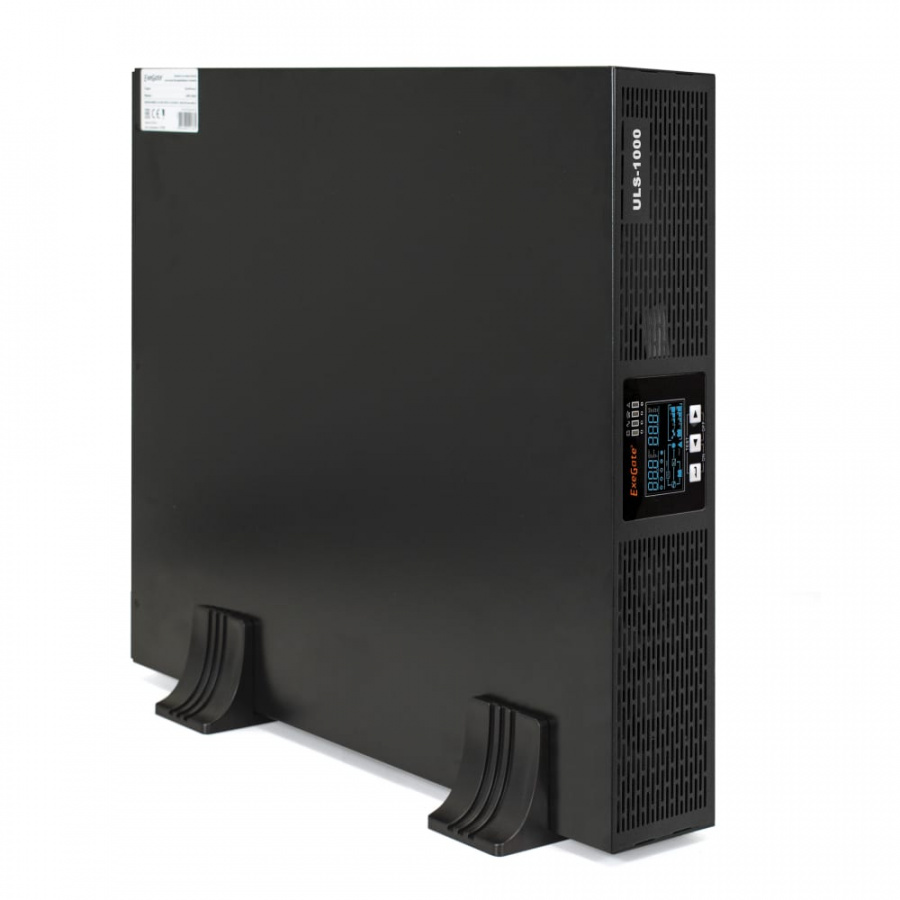 Источник бесперебойного питания ExeGate On-line PowerExpert ULS-1000.LCD.AVR.C13.USB.RS232.SNMP.2U