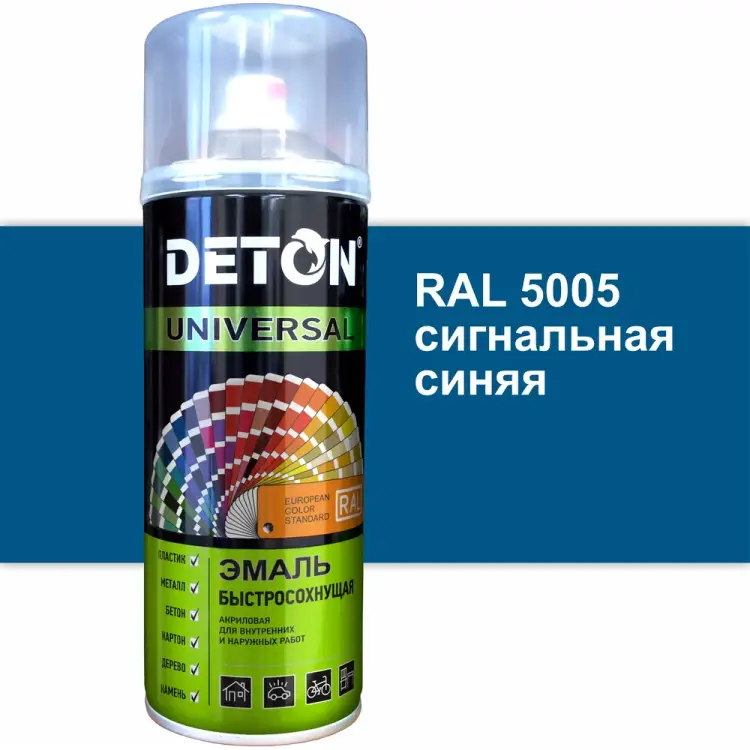 Быстросохнущая акриловая эмаль Deton DTN-A07249 Быстросохнущая акриловая эмаль Deton DTN-A07249