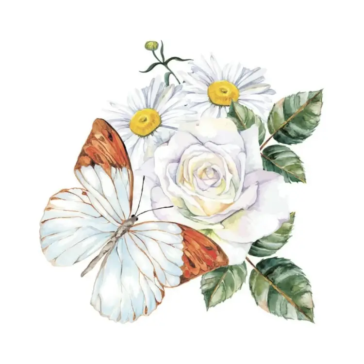 Тканевая шторка для ванны Melodia della vita Бабочка MZ-138 20910