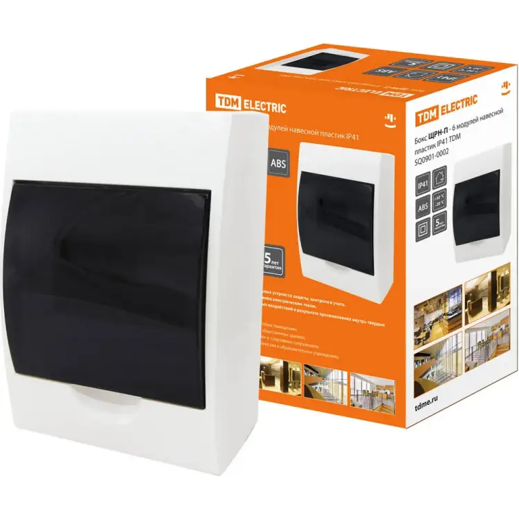 Бокс TDM ELECTRIC ЩРН-П-6 SQ0901-0002 Бокс TDM ELECTRIC ЩРН-П-6 SQ0901-0002
