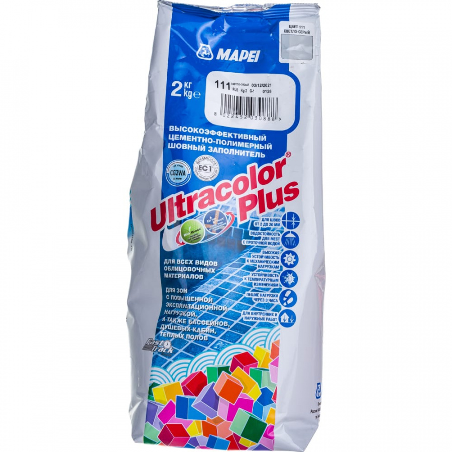 Затирка для швов MAPEI ULTRACOLOR PLUS №111