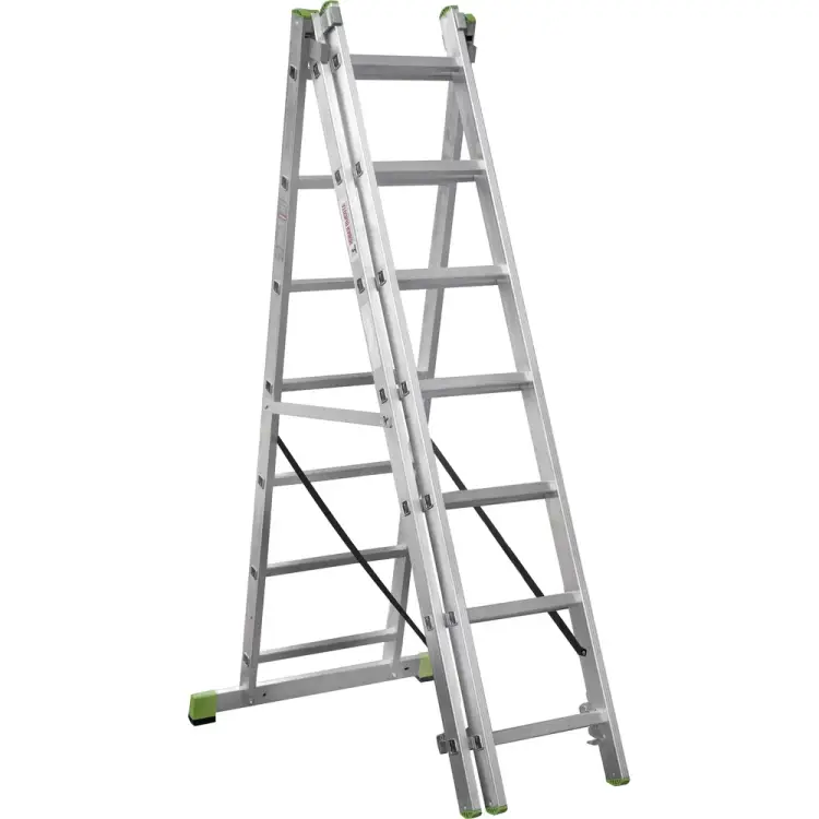 Алюминиевая трехсекционная лестница Новая Высота 2230307