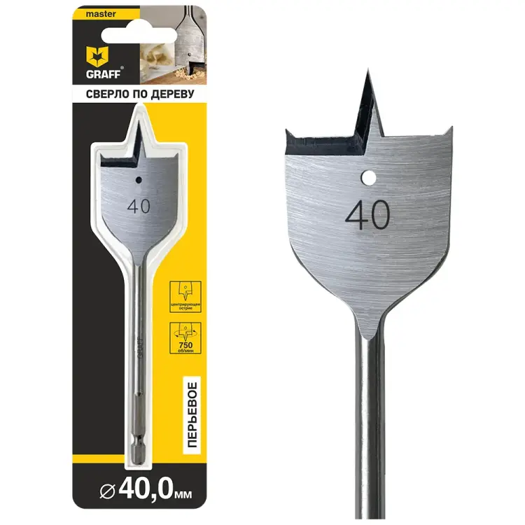 Перьевое сверло по дереву GRAFF 8840150