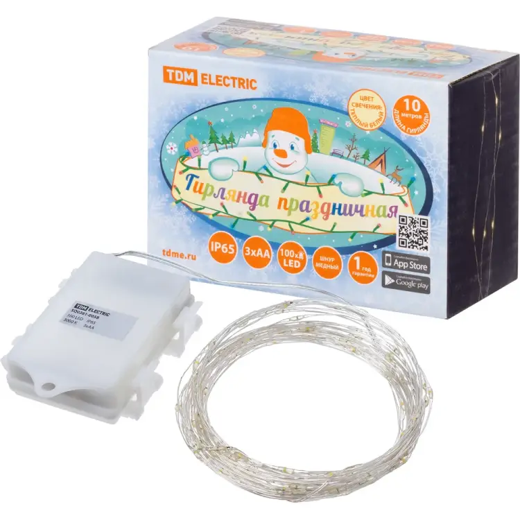 Светодиодная гирлянда TDM ELECTRIC Роса 100 SQ0361-0058