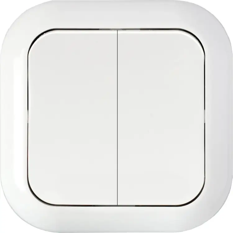 Двухклавишный выключатель BYLECTRICA ГАРМОНИЯ С56-124