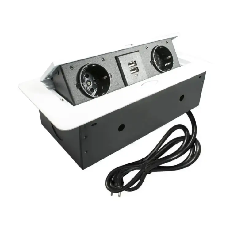 Выдвижной встраиваемый блок розеток Inrior TORO-22-10