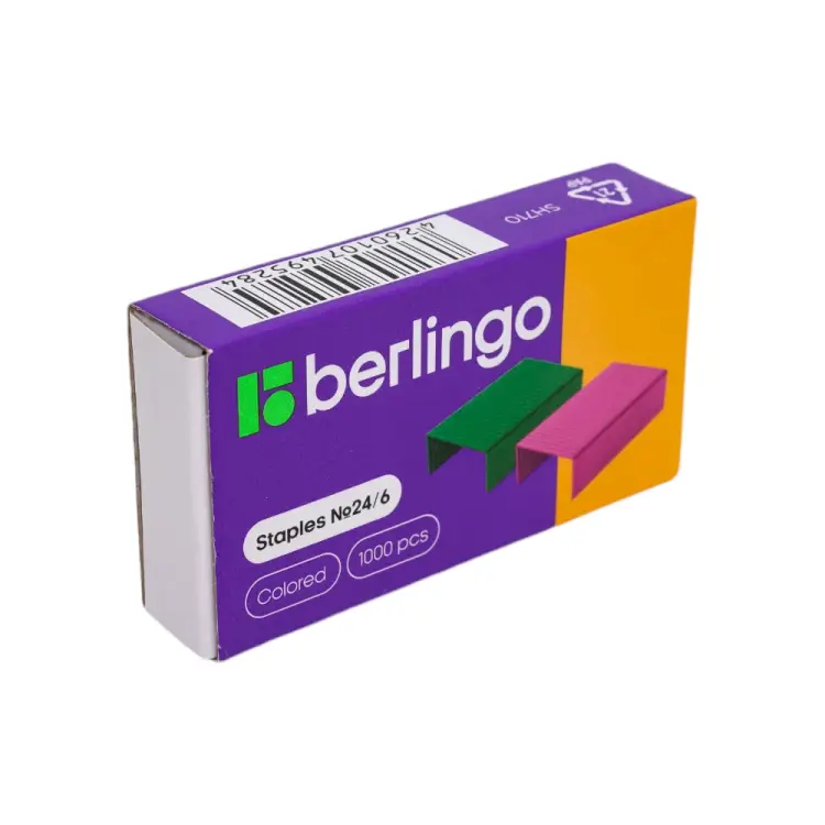 Скобы для степлера Berlingo №24/6 1000 шт SH710