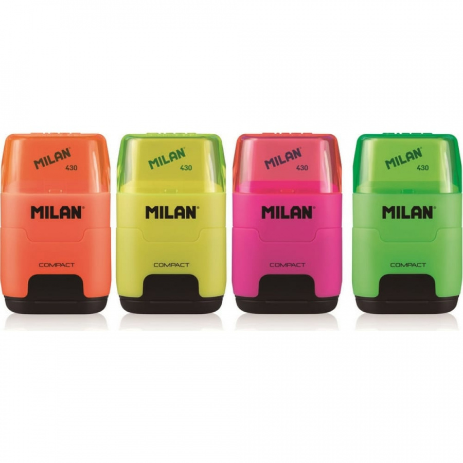 Ластик-точилка Milan Compact Fluo