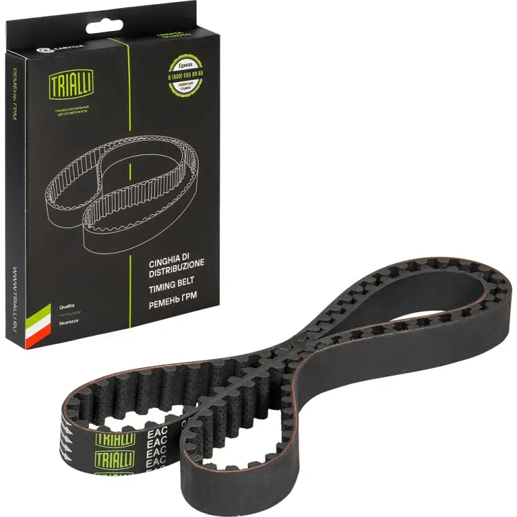 Ремень грм для автомобилей Renault Logan /Largus 1.4/1.6 8V TRIALLI GB 8801
