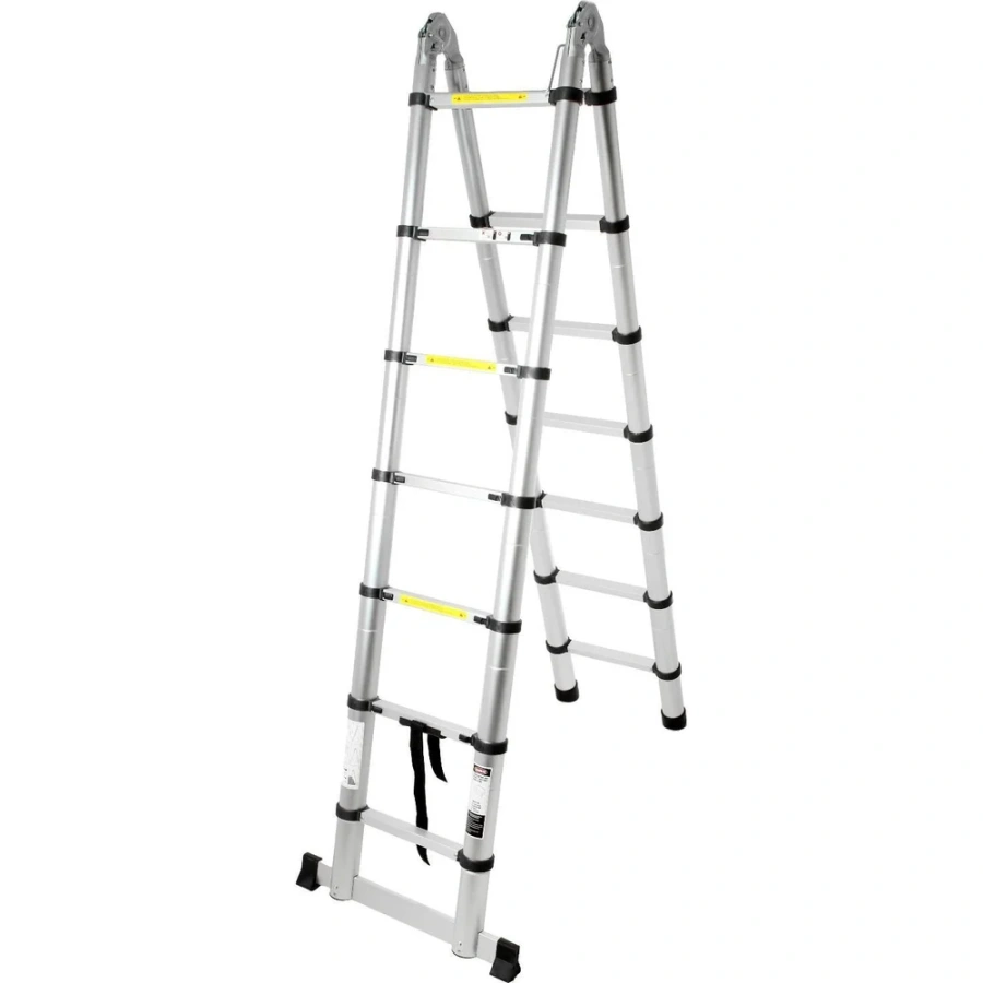 Раскладная алюминиевая телескопическая стремянка-лестница ТУНДРА 5239895