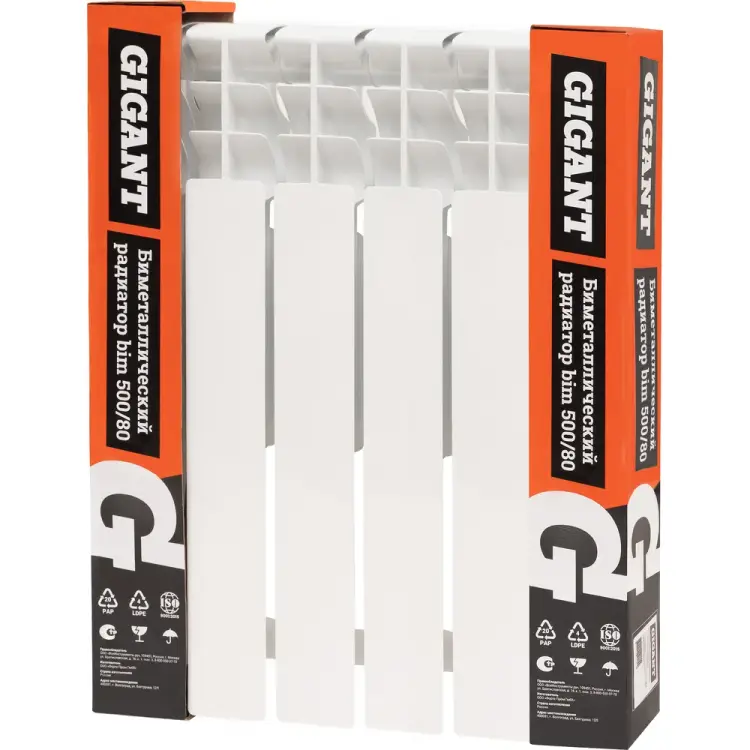 Биметаллический радиатор Gigant bim 500/80 6 секций GRBM58-6