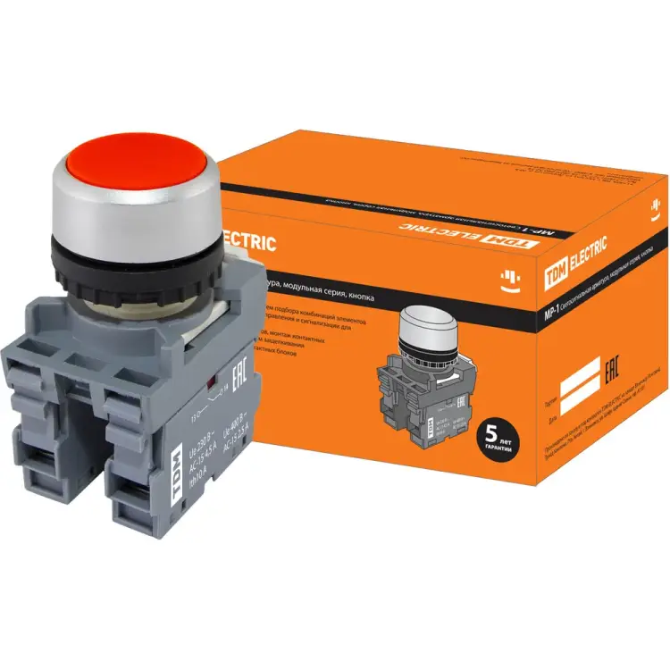 Кнопка TDM ELECTRIC mp1-20r SQ0747-0001