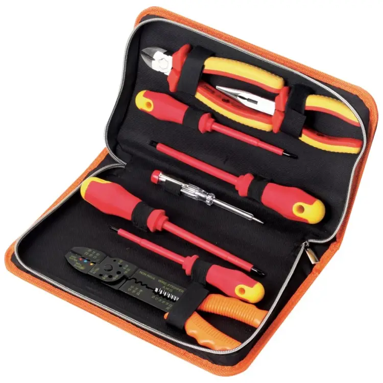 Набор инструментов для электромонажных работ Кратон DE-04/08 2 12 16 004