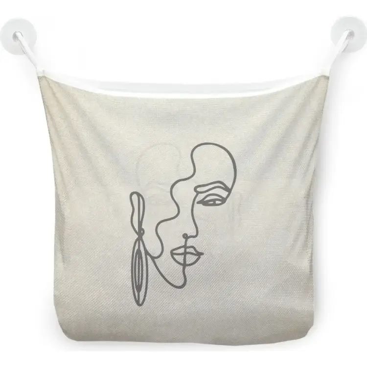 Настенная сетка-органайзер для ванной для игрушек JOYARTY Таинственная девушка tgb_385284