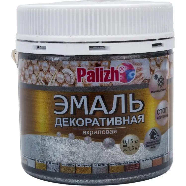 Декоративная акриловая эмаль Palizh №90 11605626