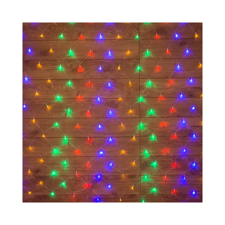 Гирлянда Neon-Night СЕТЬ 1,5х1,5м, прозрачный ПВХ, 150LED мультиколор 215-129