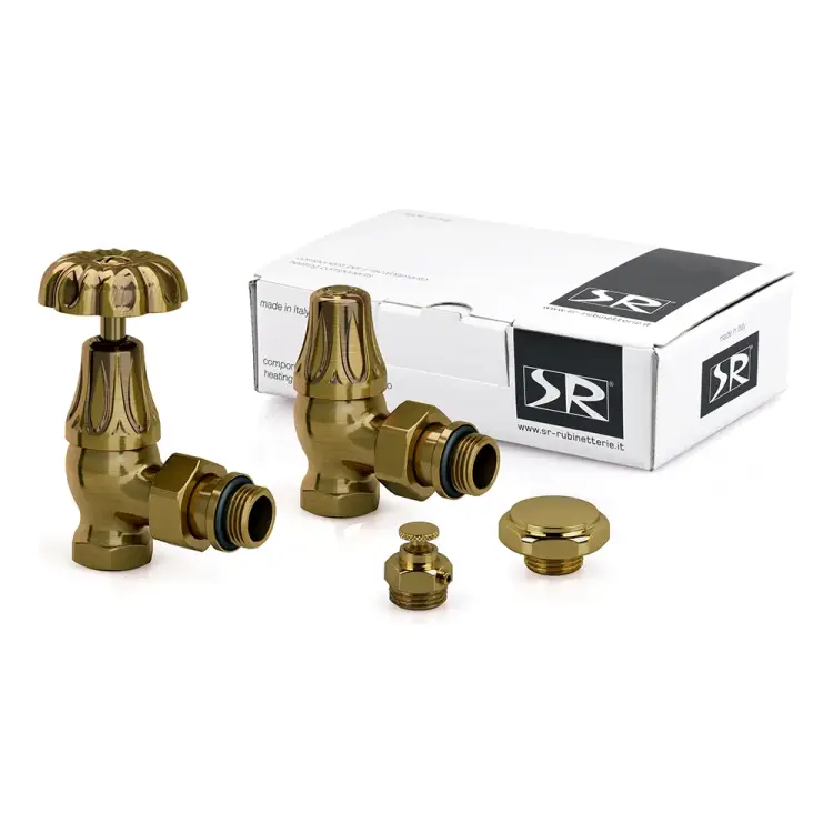 Угловой комплект для радиатора SR Rubinetterie Old Style K337-1500Z000