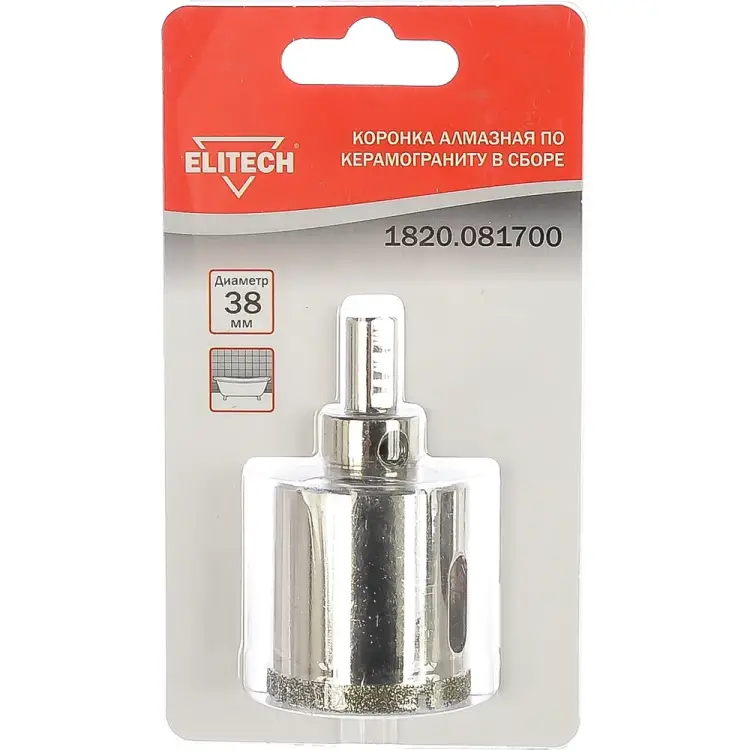 Коронка Elitech 1820.081700 Коронка Elitech 1820.081700