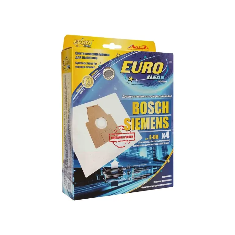 Мешки пылесборники EURO Clean синтетические