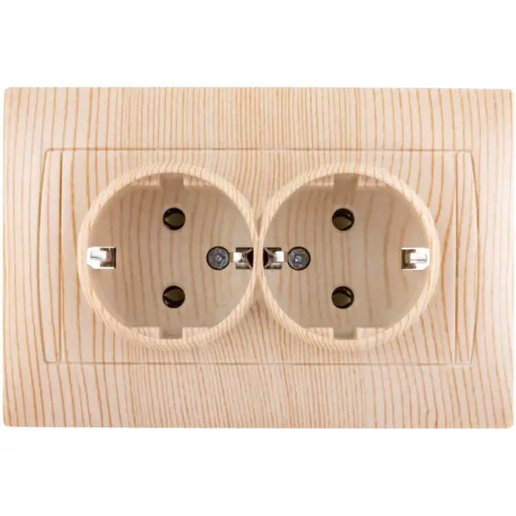 Двойная розетка TDM ELECTRIC Лама SQ1815-0325