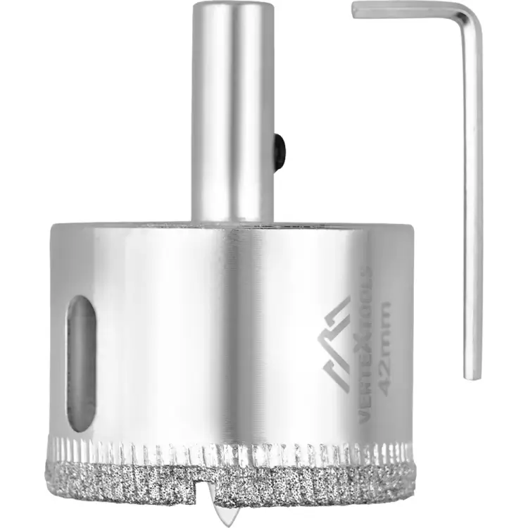 Коронка по стеклу и керамике vertextools 336-42-55