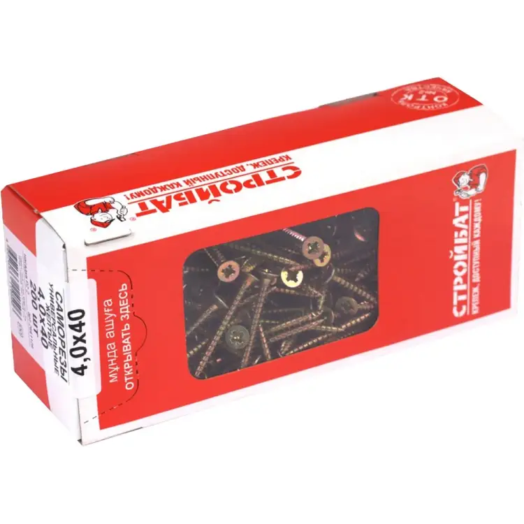 Универсальные саморезы Стройбат 4.0х40 (200 шт.) 2641129/076041