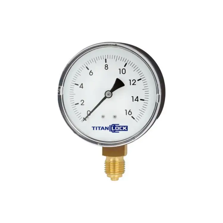 Стандартный пластиковый манометр TITAN LOCK TLPPG100D1/2
