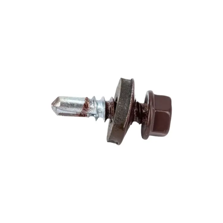 Кровельный саморез Госкреп 5.5х19 мм RAL 8017 коричневый шоколад 10 шт. 2-0019980