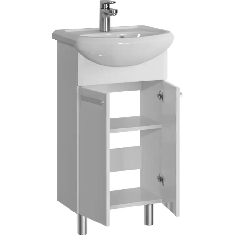 Напольная тумба для ванной комнаты Sanstar Аура 45 351.1-1.4.1. Напольная тумба для ванной комнаты Sanstar Аура 45 351.1-1.4.1.