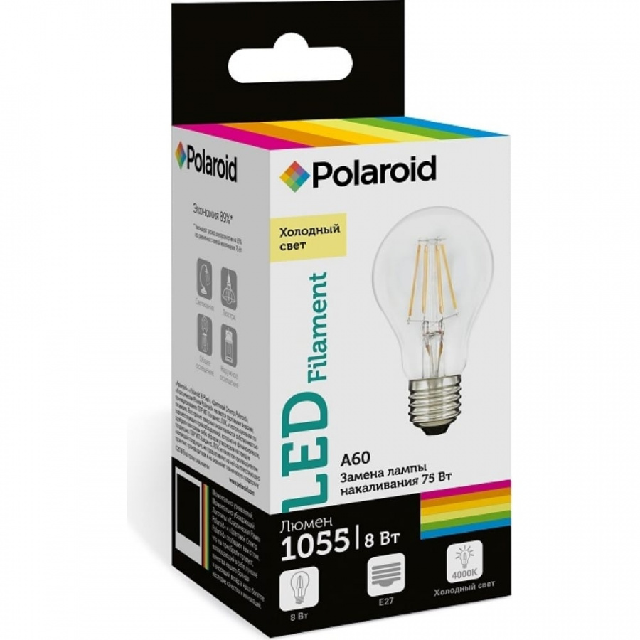 Светодиодная лампа Polaroid PL-A60F4284