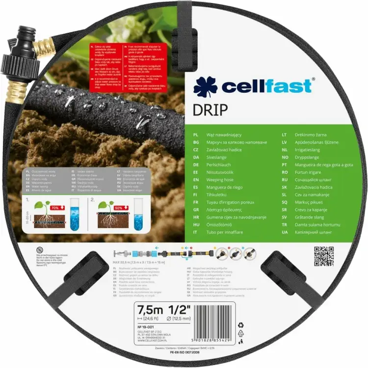 Сочащийся шланг Cellfast DRIP 19-001 Сочащийся шланг Cellfast DRIP 19-001