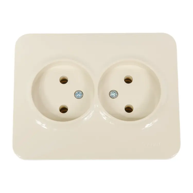 Двойная розетка Lezard KARINA LIFE 708-0300-128B