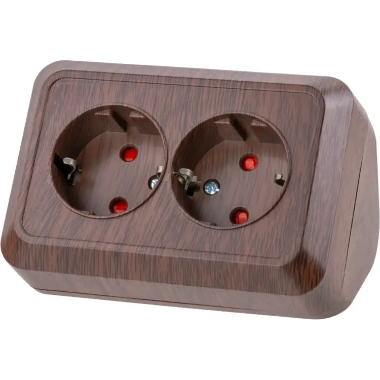 Двойная угловая розетка TDM ELECTRIC Ладога SQ1801-0343