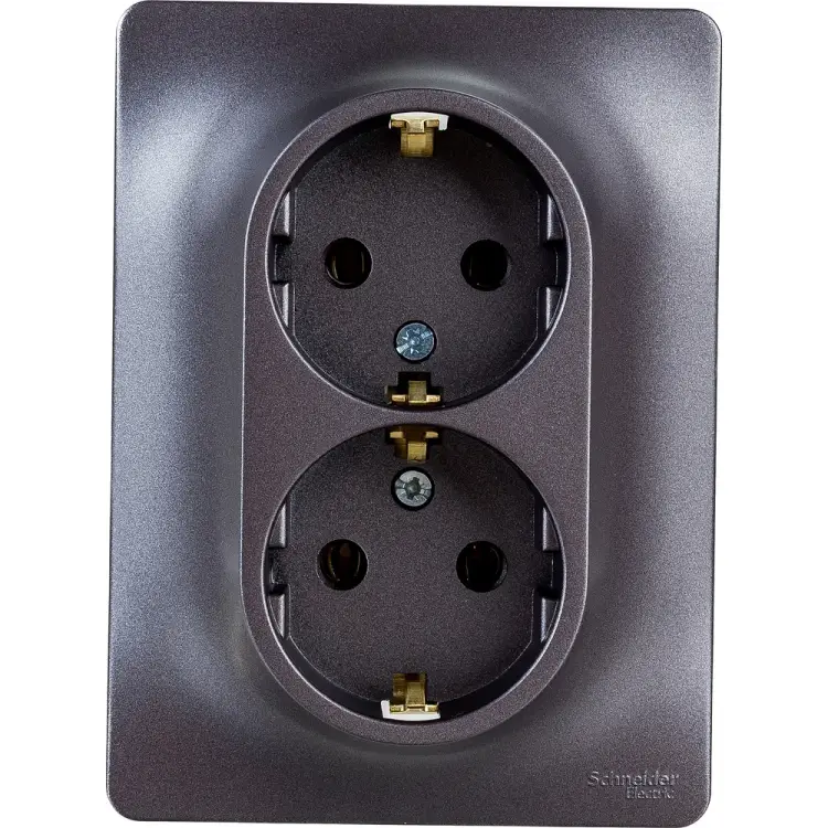 Двухместная розетка Systeme Electric GLOSSA GSL001324