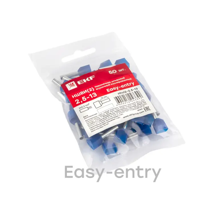 Штыревой втулочный наконечник EKF НШвИ nhvi2-2.5-13