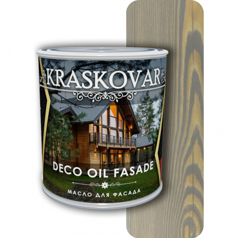 Масло для фасада Kraskovar туманный лес, 0.75 л