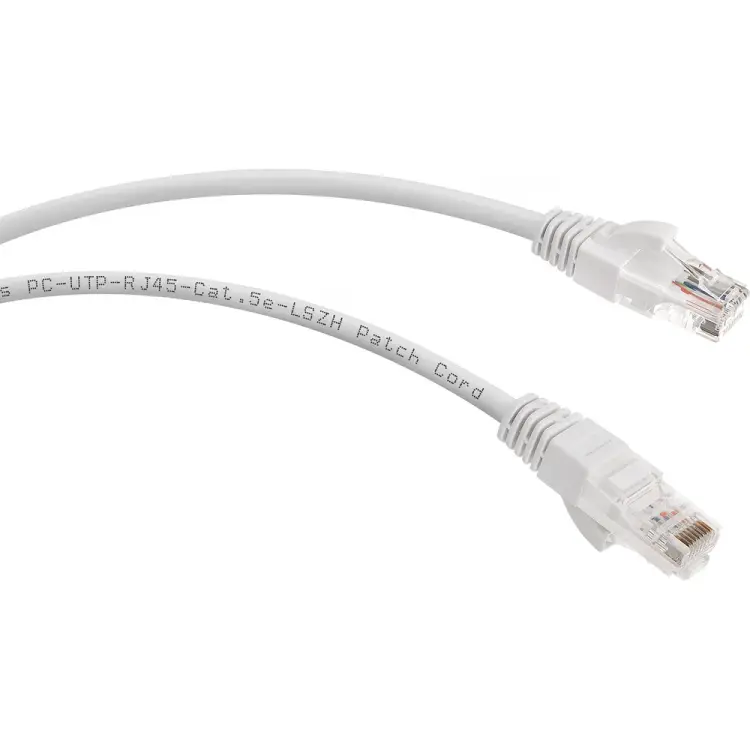 Неэкранированный патч-корд Cabeus PC-UTP-RJ45-Cat.5e-0.5m-WH-LSZH Неэкранированный патч-корд Cabeus PC-UTP-RJ45-Cat.5e-0.5m-WH-LSZH