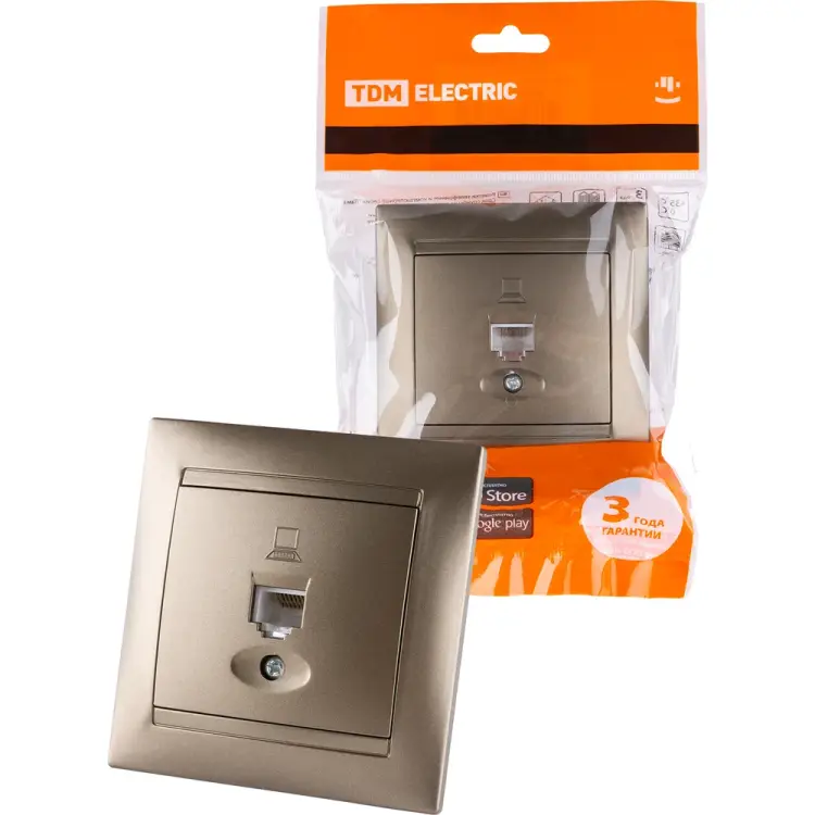 Компьютерная розетка TDM ELECTRIC Лама SQ1815-0716