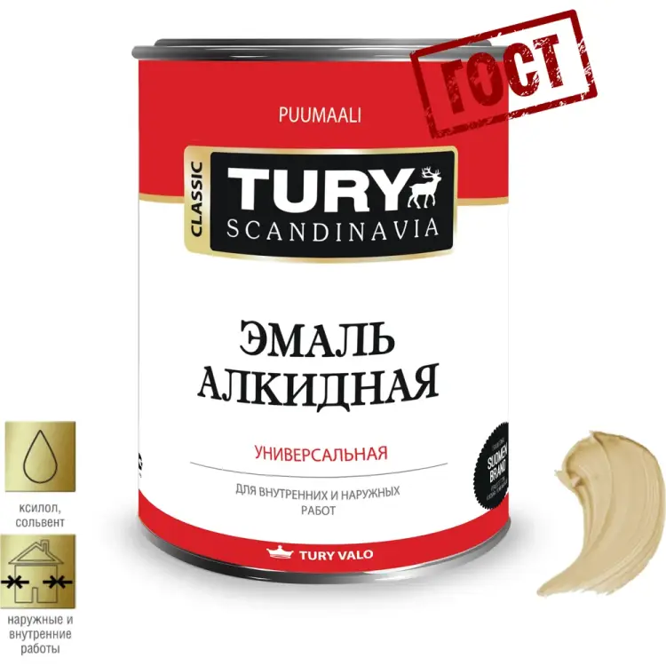 Алкидная эмаль TURY ПФ-115 20013988
