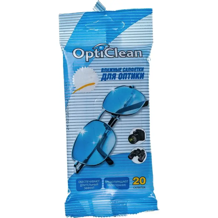 Очищающие салфетка для очков и оптики OPTICLEAN OPTI CLEAN 48131