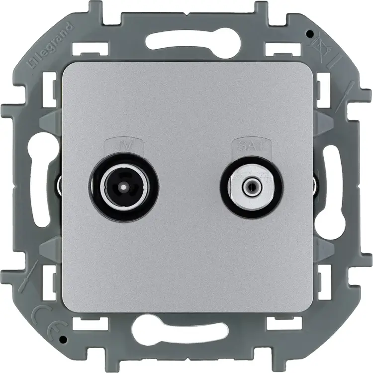 Двухкабельная розетка tv/sat Legrand INSPIRIA 673882