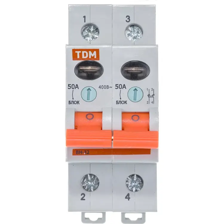 Выключатель нагрузки TDM ELECTRIC ВН-32 2п 50A SQ0211-0016 Выключатель нагрузки TDM ELECTRIC ВН-32 2п 50A SQ0211-0016