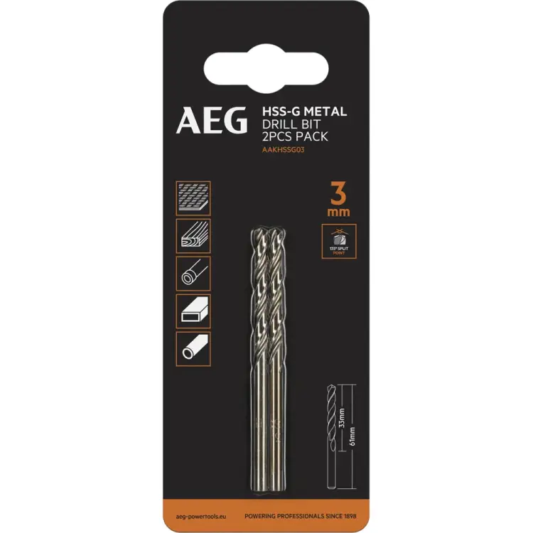 Сверло AEG AAKHSSG03 4932479306 Сверло AEG AAKHSSG03 4932479306